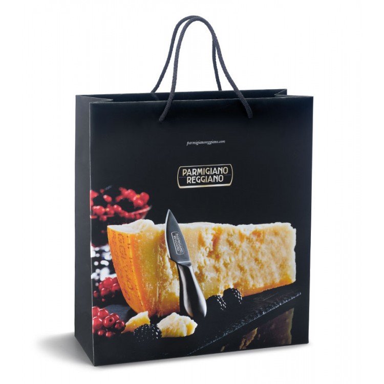 Borsa kraft nera grande - cartone da 125 pz