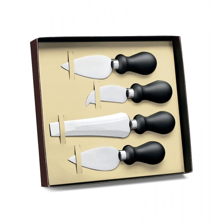 Confezione con 4 coltelli da formaggio professionali