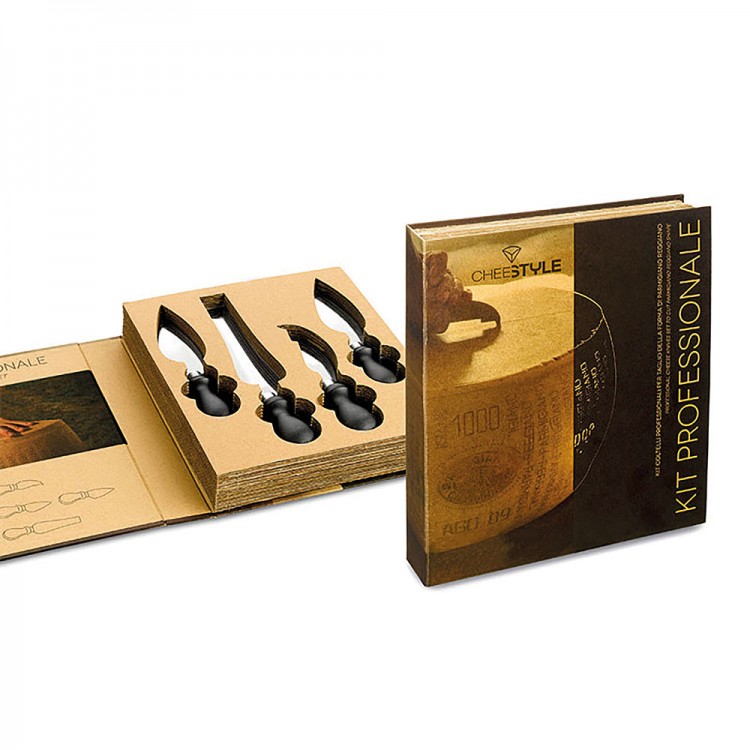 DECAMERON book set con 4 coltelli professionali