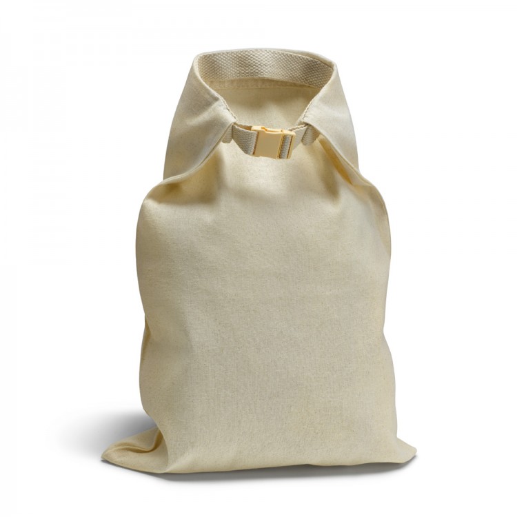 Sacchetto in cotone con fibbia in plastica - confezione da 50 pz